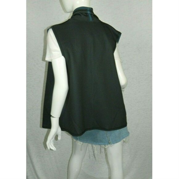 ALALA Vest Drape Front Athletic Black Blue Large‎ - Picture 4 of 9